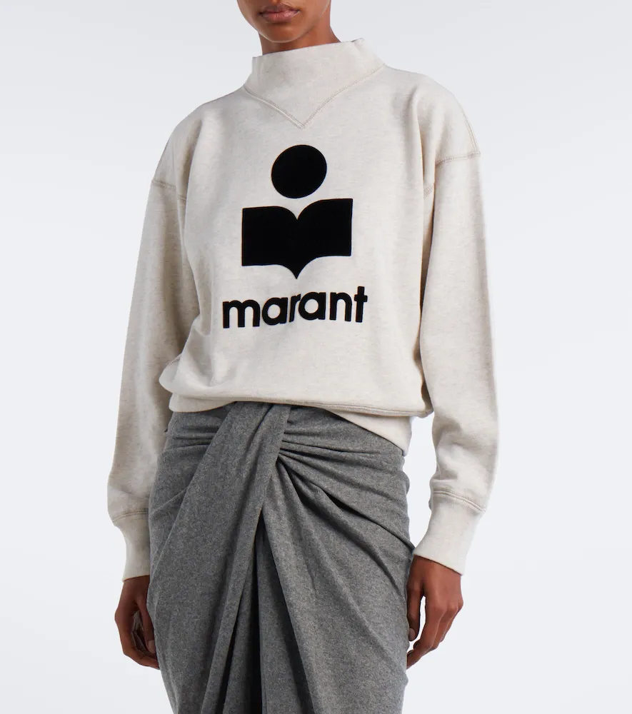 Marant Étoile Moby logo cotton-blend sweatshirt | Thumbnail 4 Marant Étoile Moby logo cotton-blend sweatshirt | Thumbnail 4