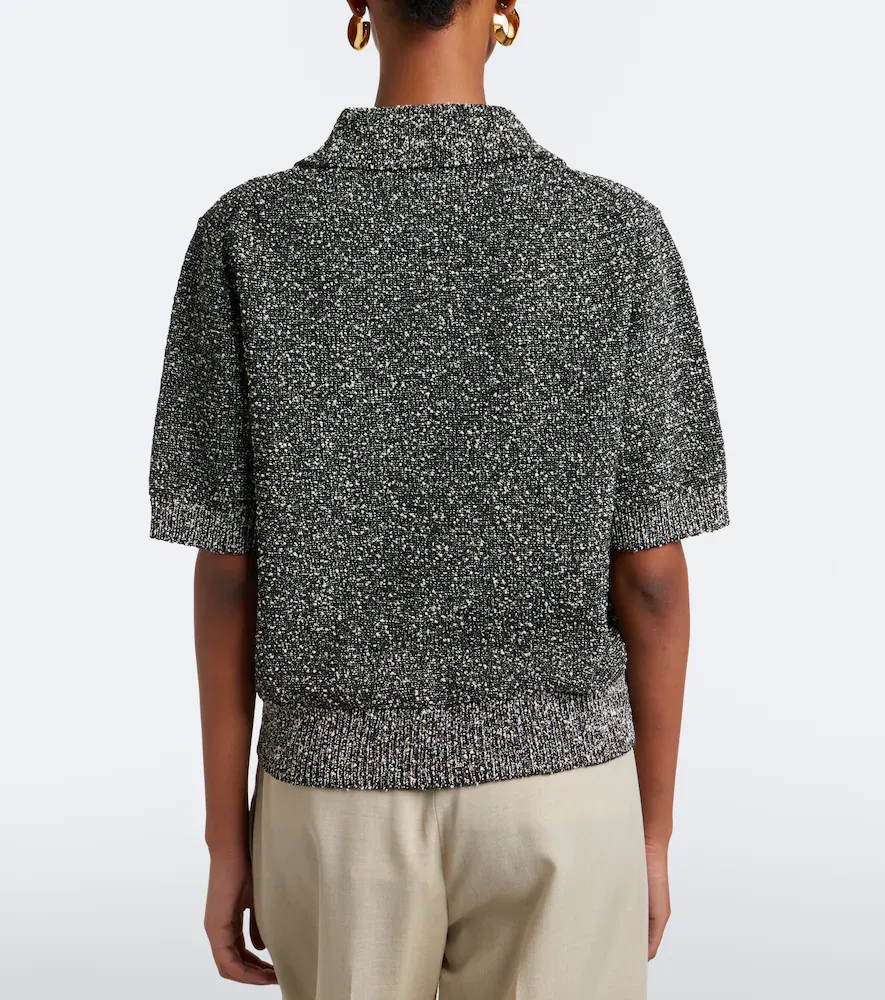 RÓHE Róhe Cotton-blend bouclé polo sweater | Thumbnail 2 RÓHE Róhe Cotton-blend bouclé polo sweater | Thumbnail 2