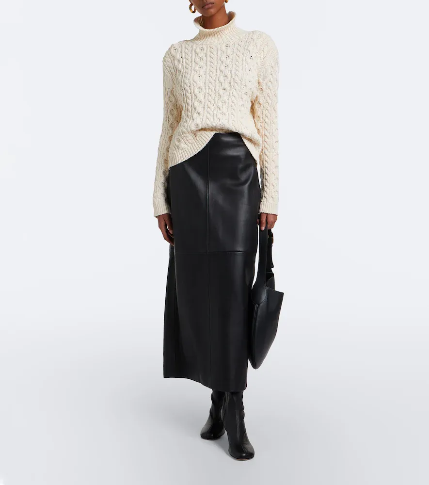 RÓHE Róhe Cable-knit cotton-blend turtleneck sweater | Thumbnail 5 RÓHE Róhe Cable-knit cotton-blend turtleneck sweater | Thumbnail 5