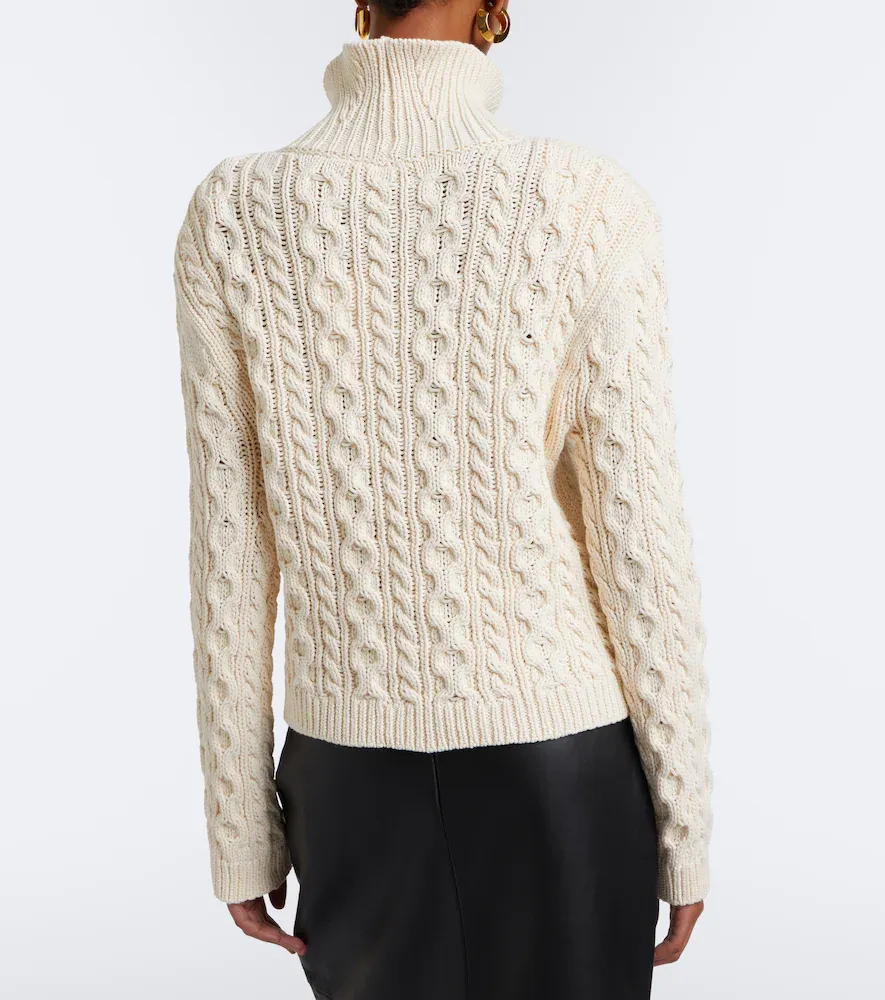 RÓHE Róhe Cable-knit cotton-blend turtleneck sweater | Thumbnail 6 RÓHE Róhe Cable-knit cotton-blend turtleneck sweater | Thumbnail 6