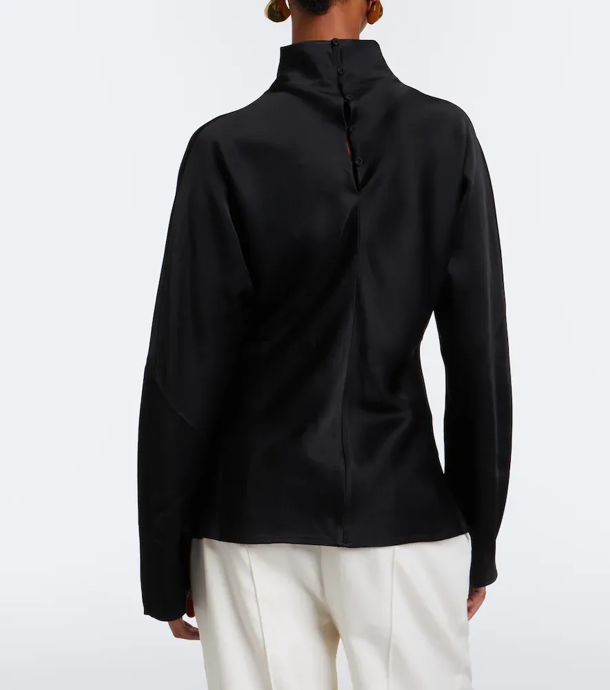 RÓHE Satin turtleneck top | Thumbnail 3 RÓHE Satin turtleneck top | Thumbnail 3