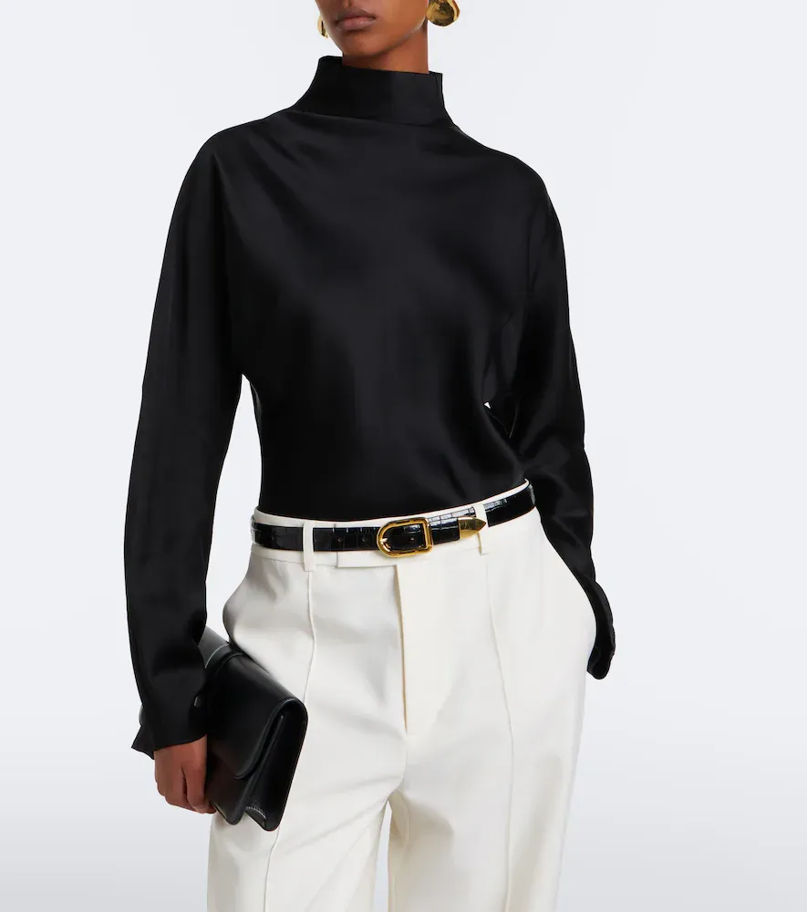 RÓHE Satin turtleneck top | Thumbnail 6 RÓHE Satin turtleneck top | Thumbnail 6
