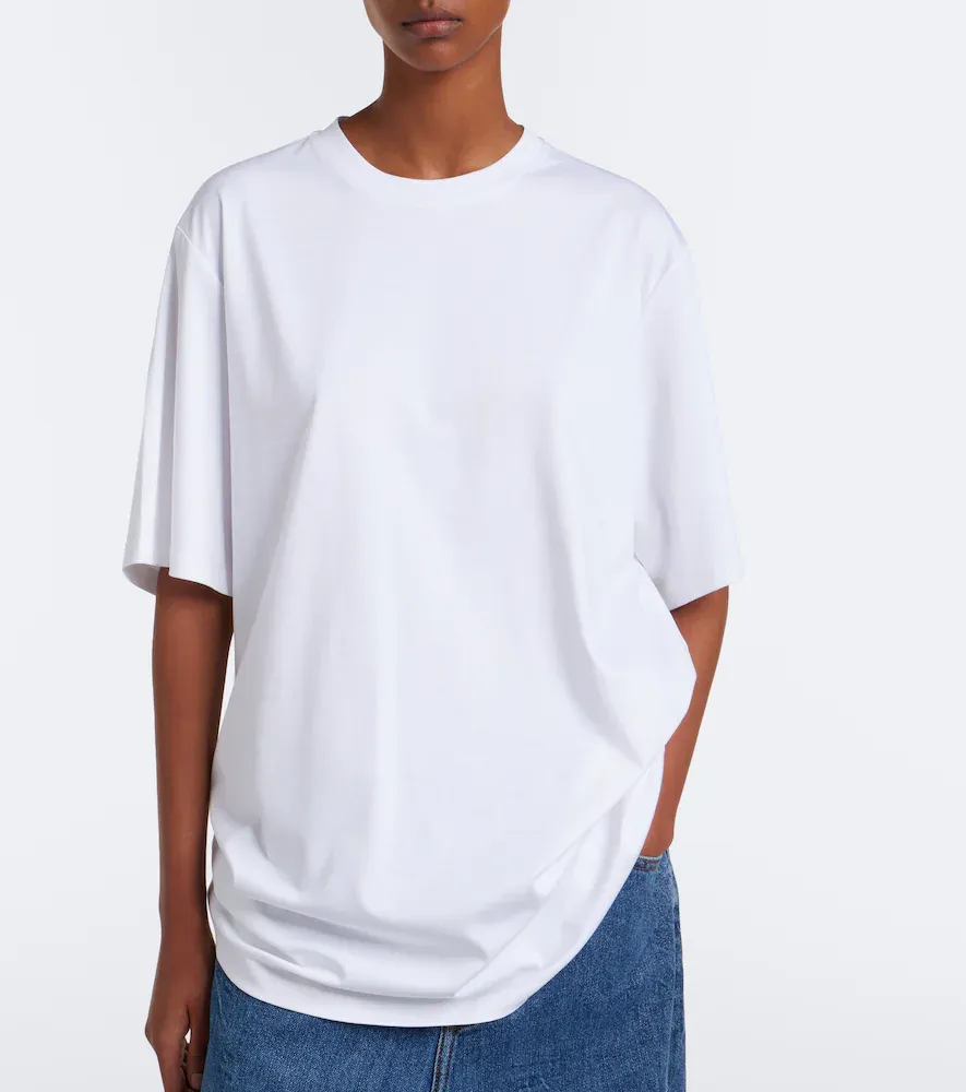 RÓHE Róhe Cotton and silk-blend jersey T-shirt | Thumbnail 3