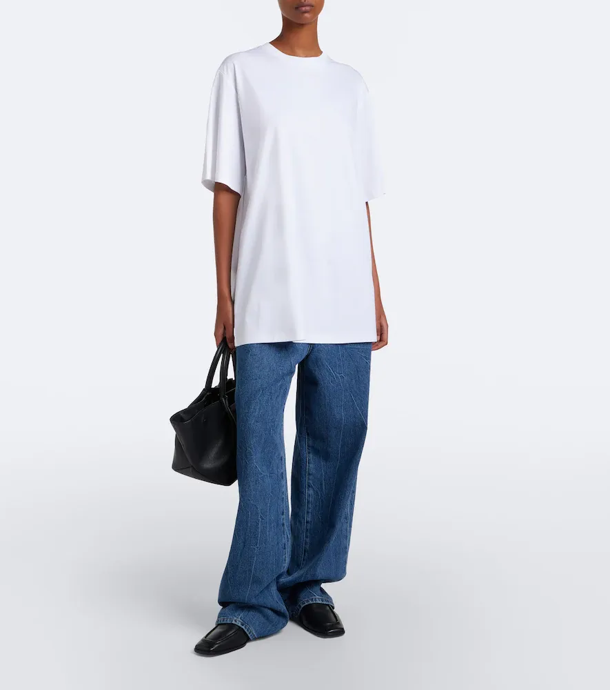 RÓHE Róhe Cotton and silk-blend jersey T-shirt | Thumbnail 5
