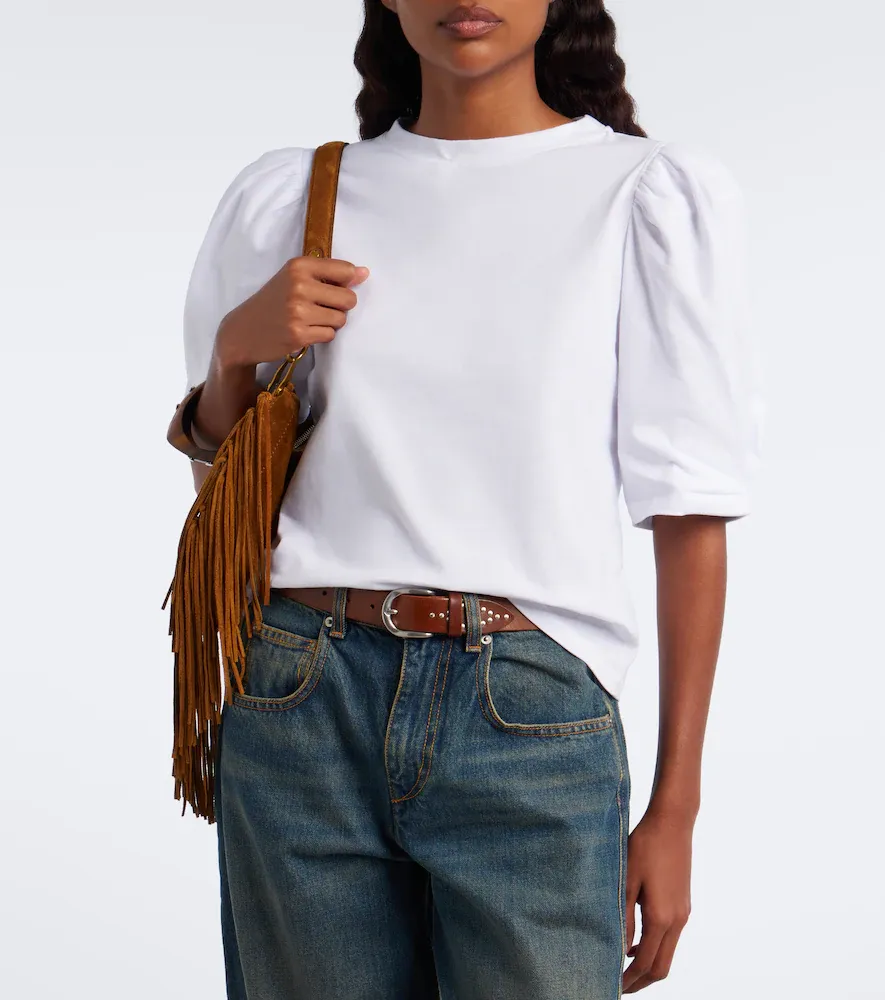 Isabel Marant Maeliss puff-sleeve cotton top | Thumbnail 3 Isabel Marant Maeliss puff-sleeve cotton top | Thumbnail 3