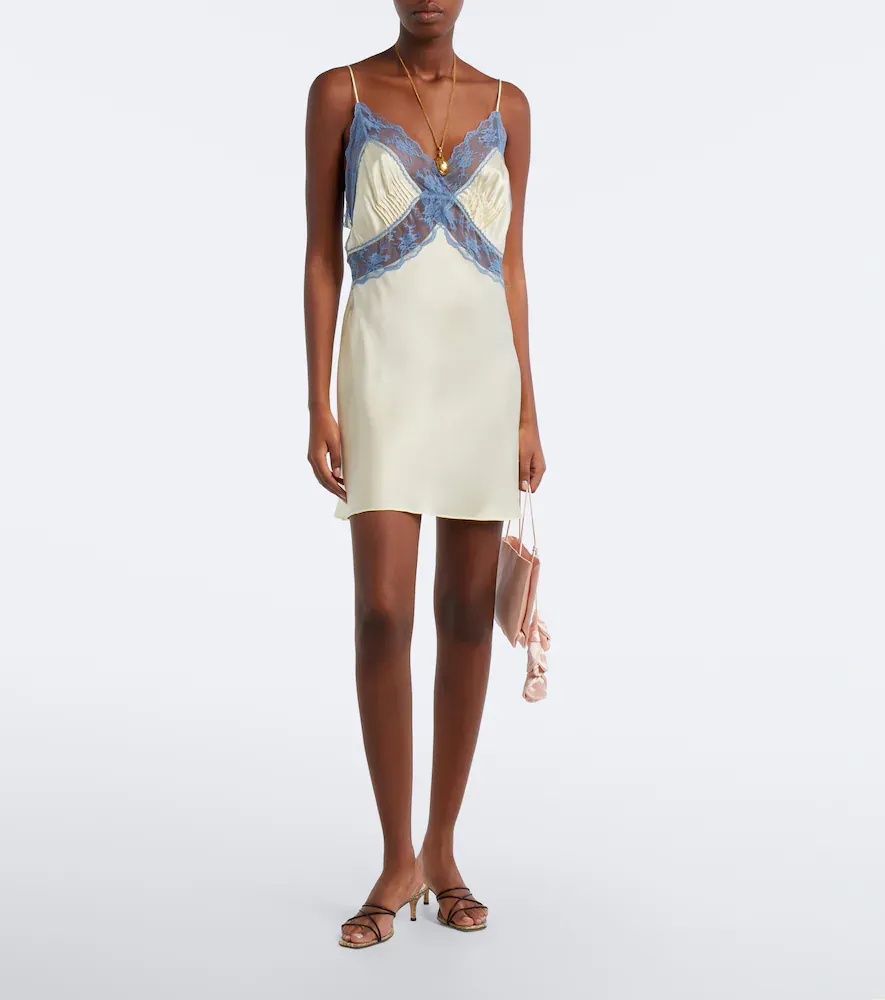 SIR. Aries lace-trimmed silk slip dress | Thumbnail 3 SIR. Aries lace-trimmed silk slip dress | Thumbnail 3