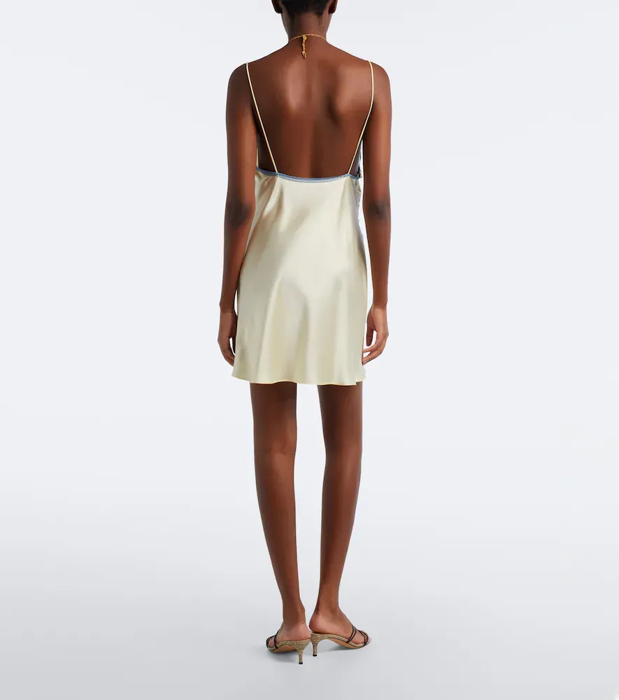 SIR. Aries lace-trimmed silk slip dress | Thumbnail 4 SIR. Aries lace-trimmed silk slip dress | Thumbnail 4