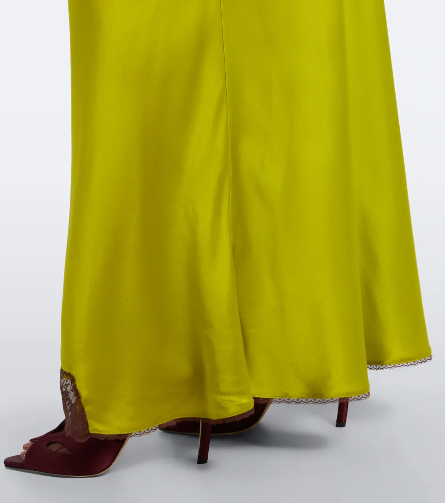 SIR. Aries cut-out lace-trimmed silk slip dress | Thumbnail 2