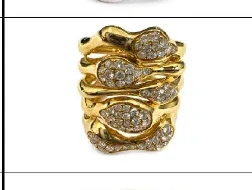 1.03ct Diamond 14K Gold Wave Ring 1.03ct Diamond 14K Gold Wave Ring