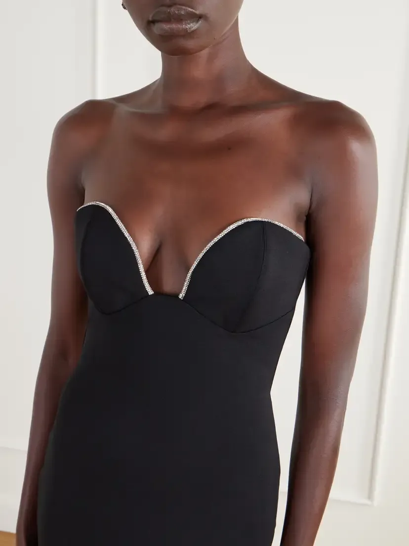 Solace London Sommer Embellished Strapless Stretch-crepe Gown | Thumbnail 4 Solace London Sommer Embellished Strapless Stretch-crepe Gown | Thumbnail 4