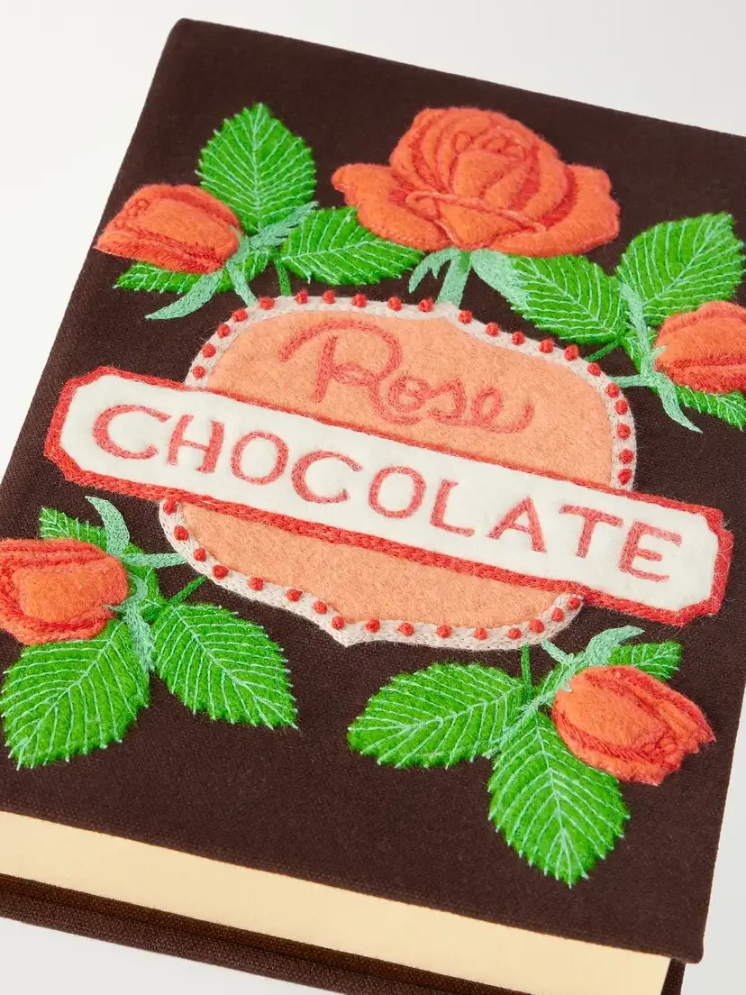 Olympia Le-Tan Rose Chocolate Embroidered Canvas Clutch | Thumbnail 5 Olympia Le-Tan Rose Chocolate Embroidered Canvas Clutch | Thumbnail 5