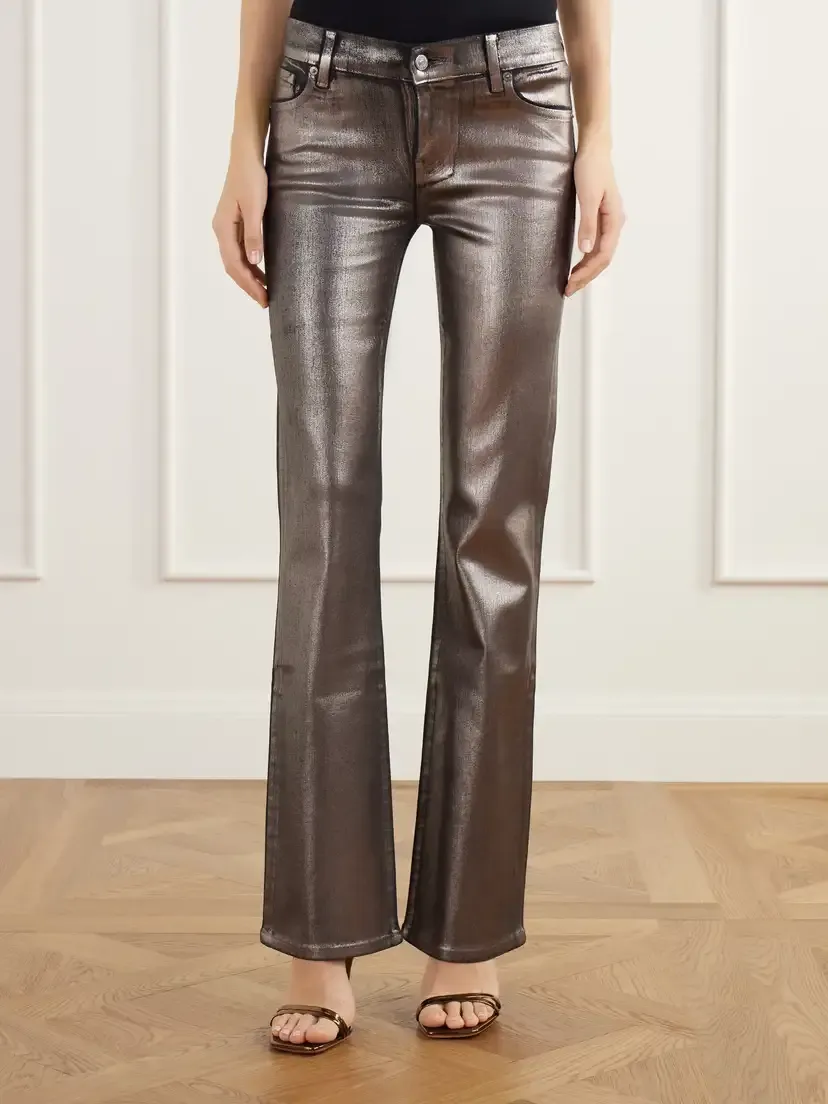 Frame The Coated Rodeo Low-rise Flared Jeans | Thumbnail 3 Frame The Coated Rodeo Low-rise Flared Jeans | Thumbnail 3