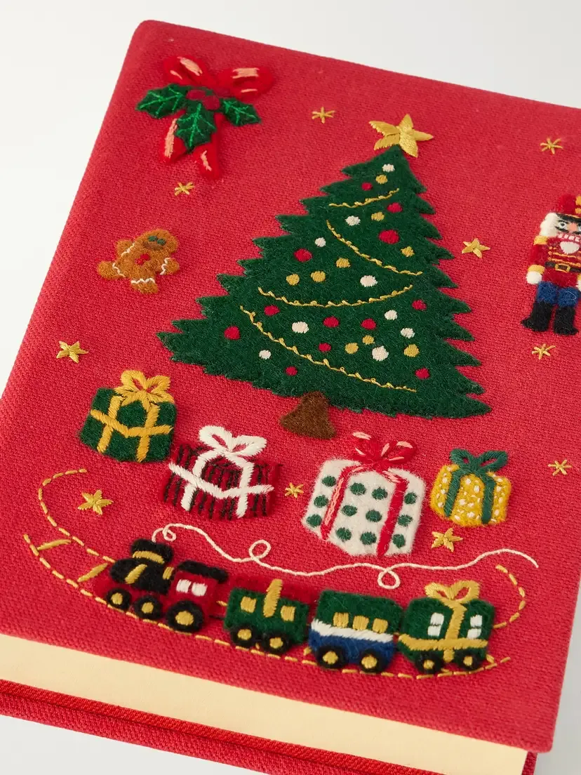 Olympia Le-Tan Christmas Holidays Embroidered Canvas Clutch | Thumbnail 5 Olympia Le-Tan Christmas Holidays Embroidered Canvas Clutch | Thumbnail 5