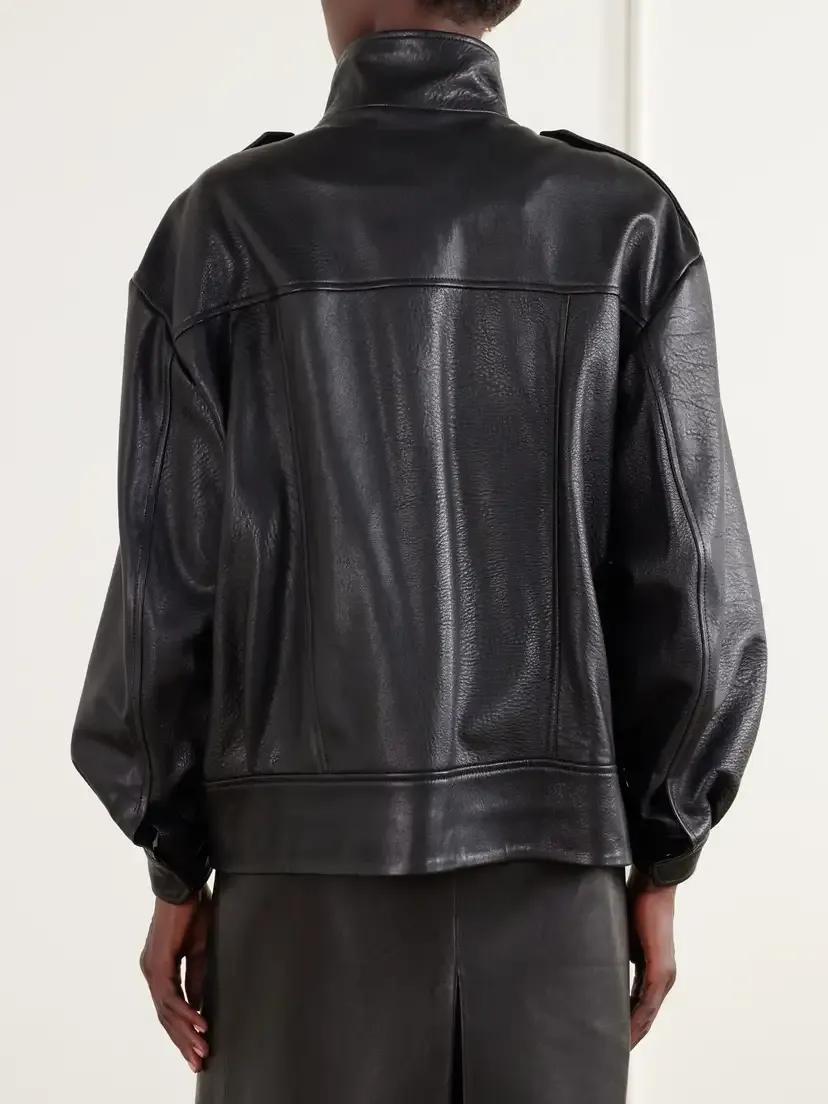 Nour Hammour Nomi Full-grain Leather Jacket | Thumbnail 4
