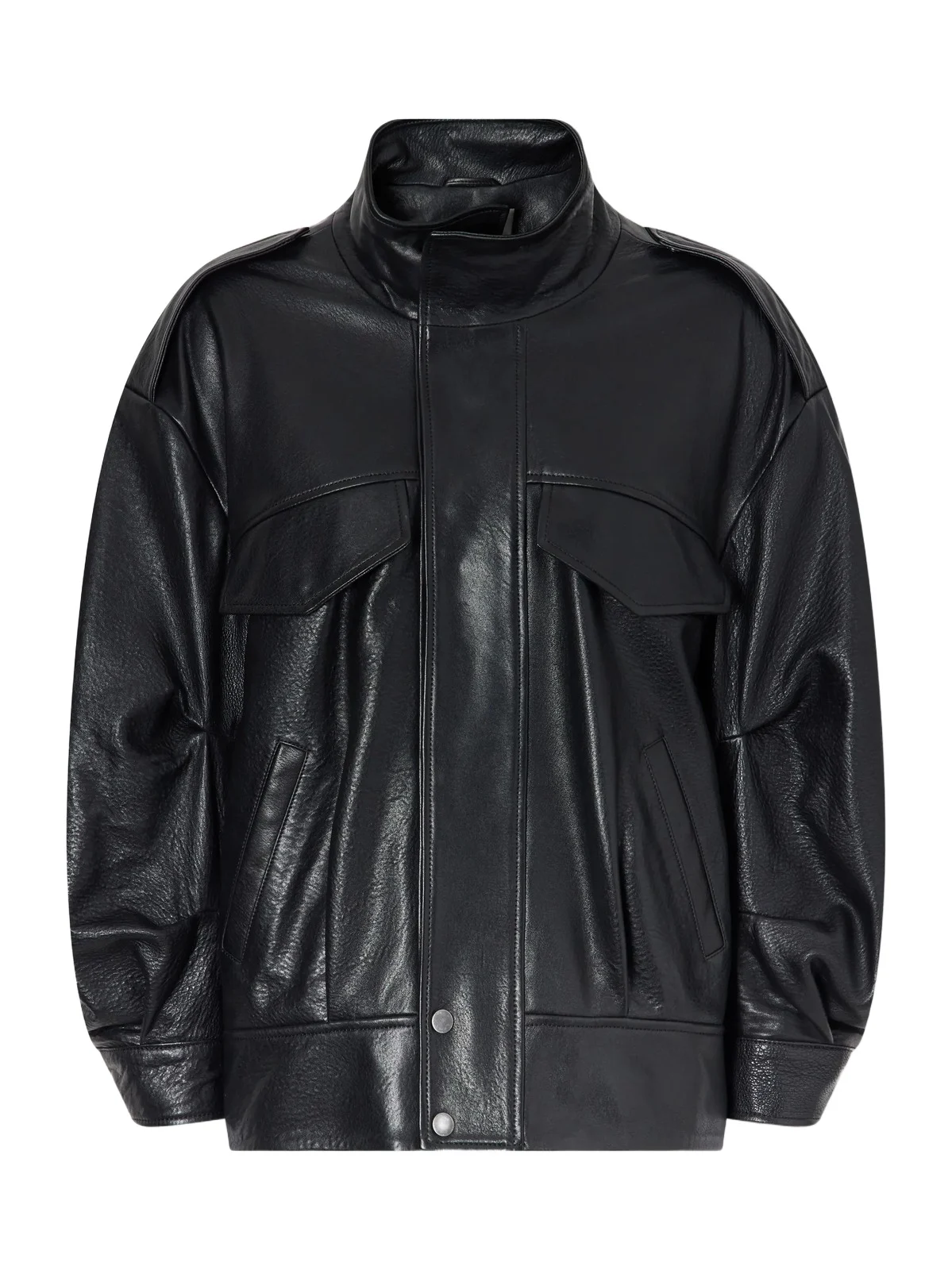 Nour Hammour Nomi Full-grain Leather Jacket