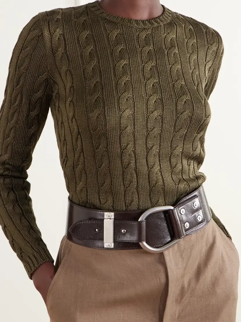 Ralph Lauren Collection Logo-engraved Leather Belt | Thumbnail 2
