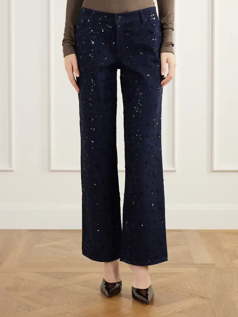 Frame The Embellished Saturday Low-rise Straight-leg Jeans | Thumbnail 3