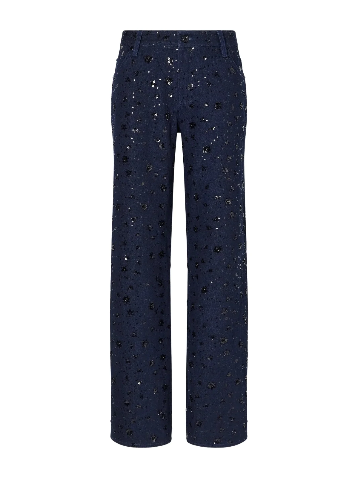 The Embellished Saturday Low-rise Straight-leg Jeans The Embellished Saturday Low-rise Straight-leg Jeans