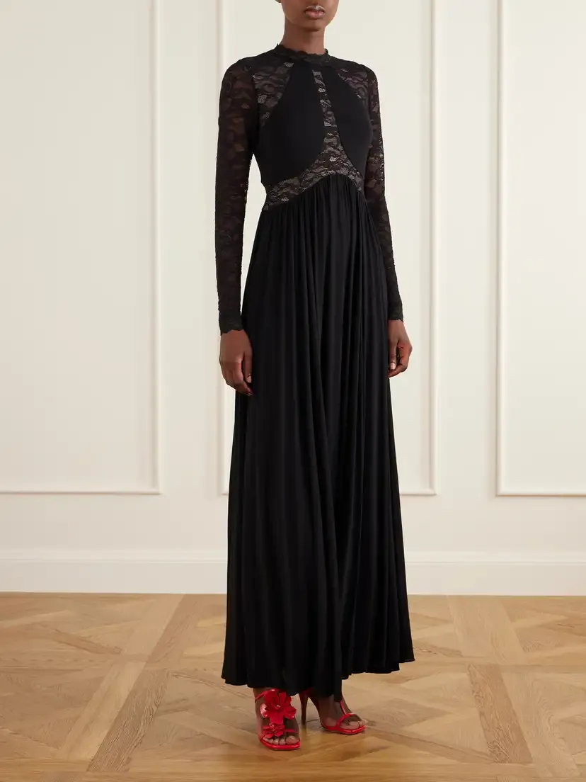 Zimmermann Clash Lace-trimmed Stretch-jersey Maxi Dress | Thumbnail 2 Zimmermann Clash Lace-trimmed Stretch-jersey Maxi Dress | Thumbnail 2