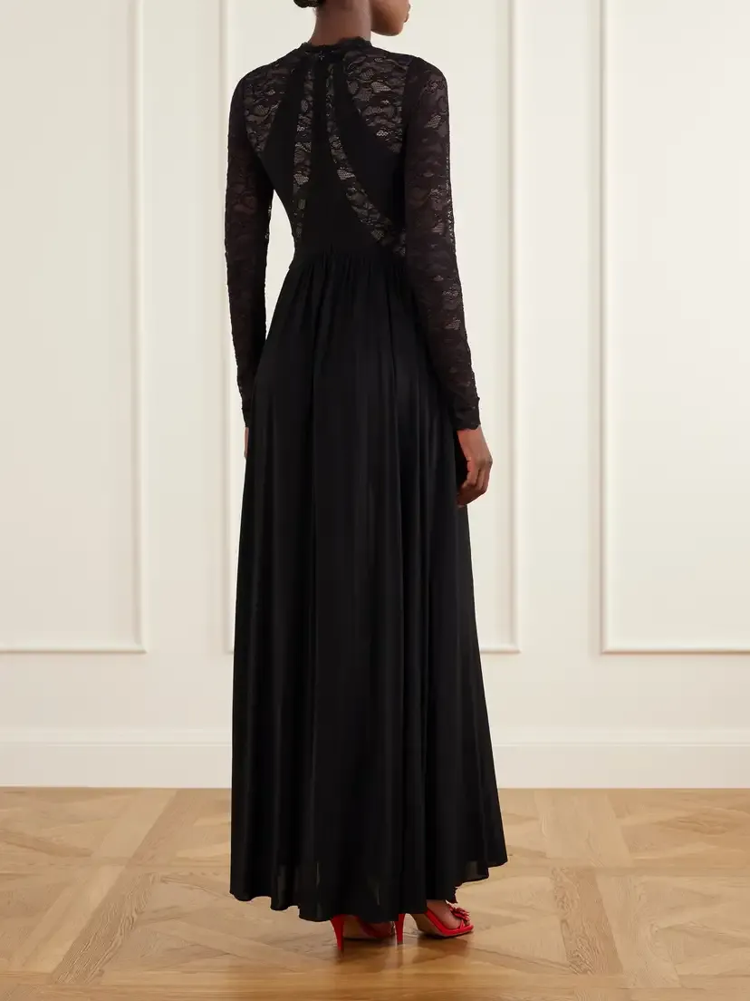 Zimmermann Clash Lace-trimmed Stretch-jersey Maxi Dress | Thumbnail 3 Zimmermann Clash Lace-trimmed Stretch-jersey Maxi Dress | Thumbnail 3
