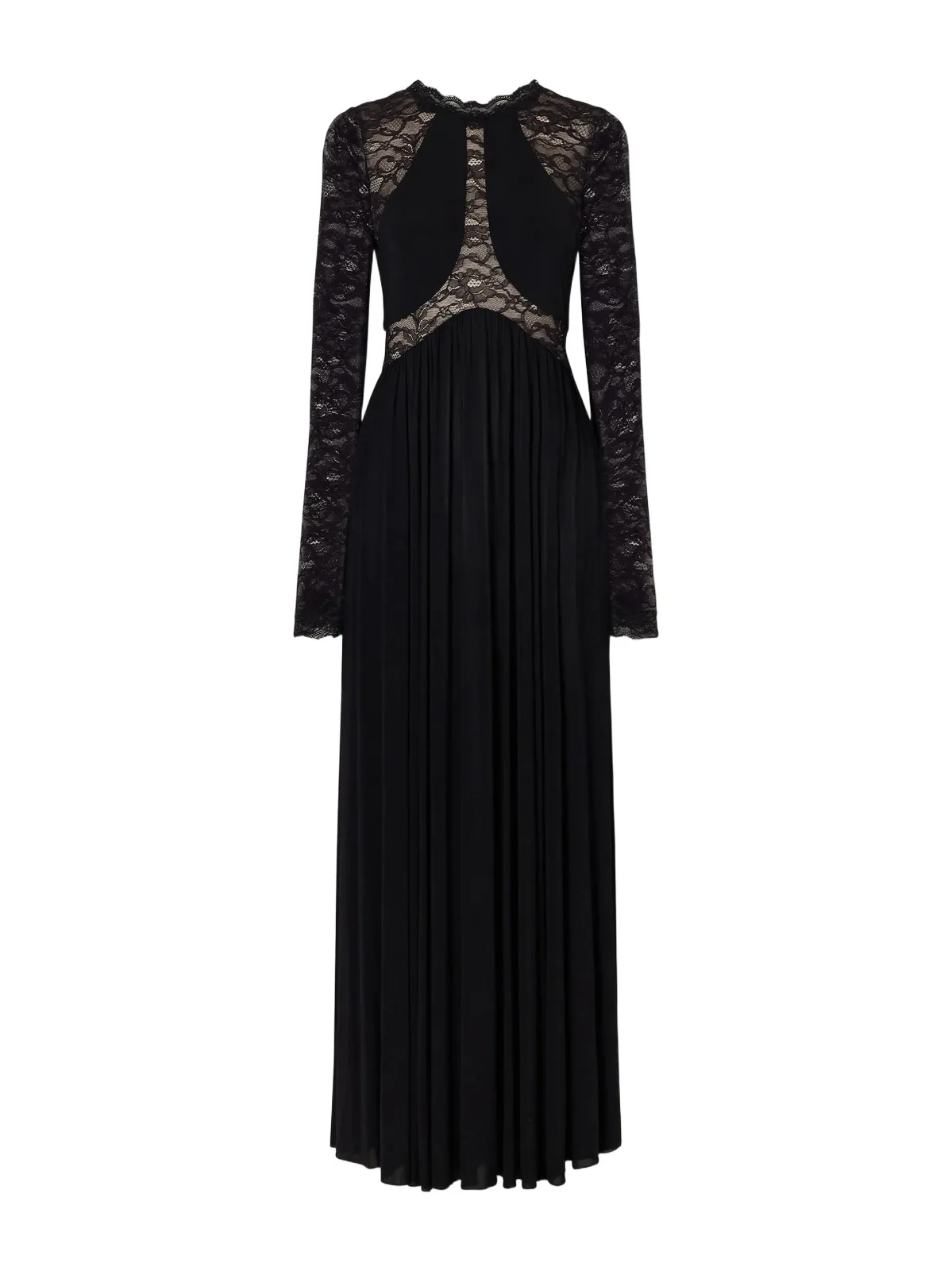 Clash Lace-trimmed Stretch-jersey Maxi Dress Clash Lace-trimmed Stretch-jersey Maxi Dress