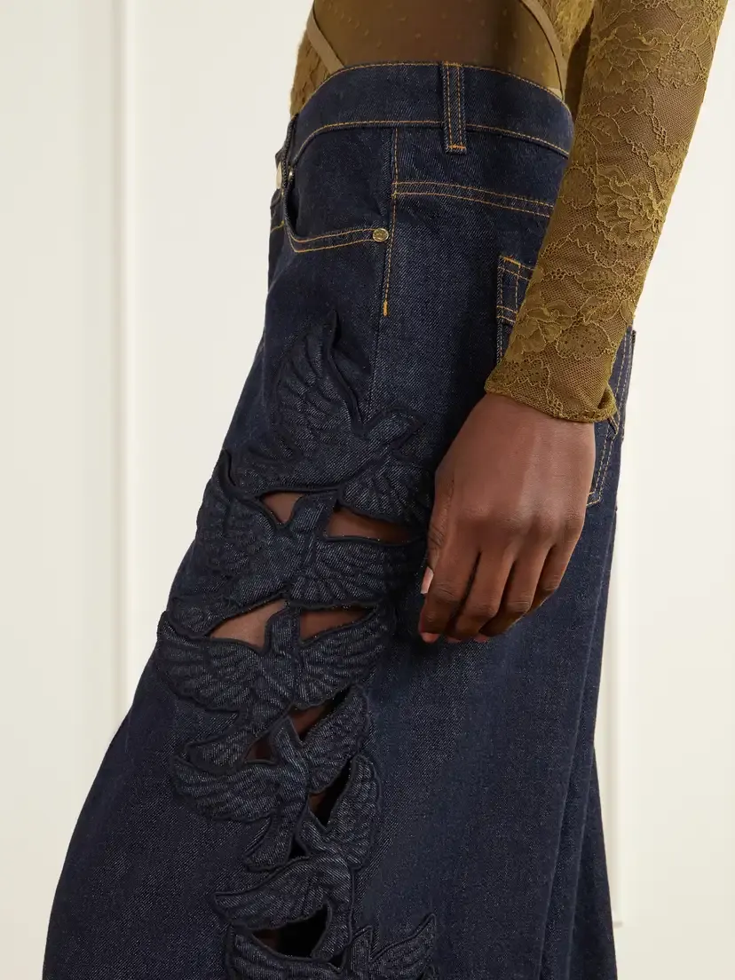 Zimmermann Appliquéd High-rise Straight-leg Jeans | Thumbnail 5