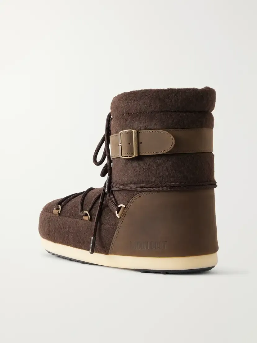 Moon Boot Evx Light Nubuck-trimmed Felt Snow Boots | Thumbnail 3 Moon Boot Evx Light Nubuck-trimmed Felt Snow Boots | Thumbnail 3