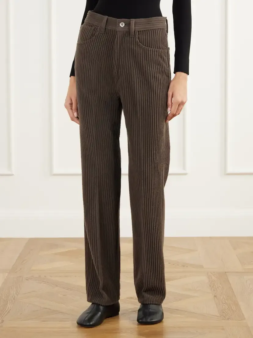 Auralee Wool And Cashmere-blend Corduroy Straight-leg Pants | Thumbnail 3