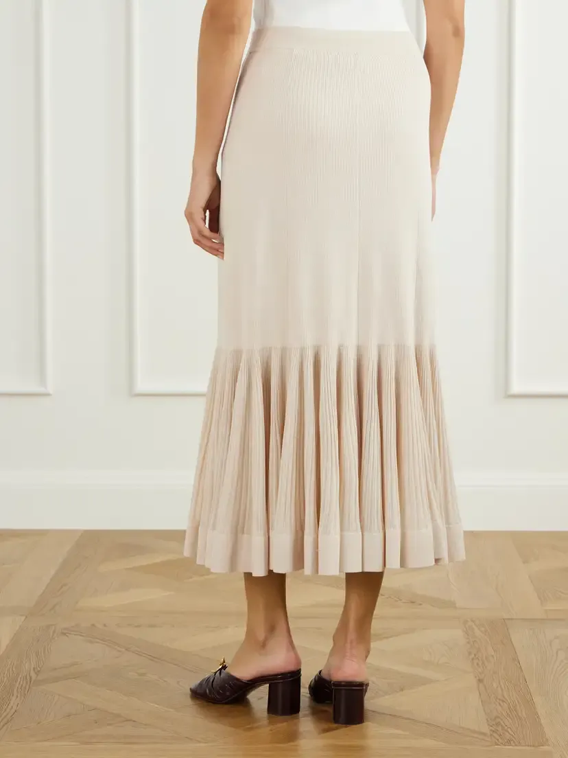 Zimmermann Clash Pleated Metallic Jersey Midi Skirt | Thumbnail 4 Zimmermann Clash Pleated Metallic Jersey Midi Skirt | Thumbnail 4