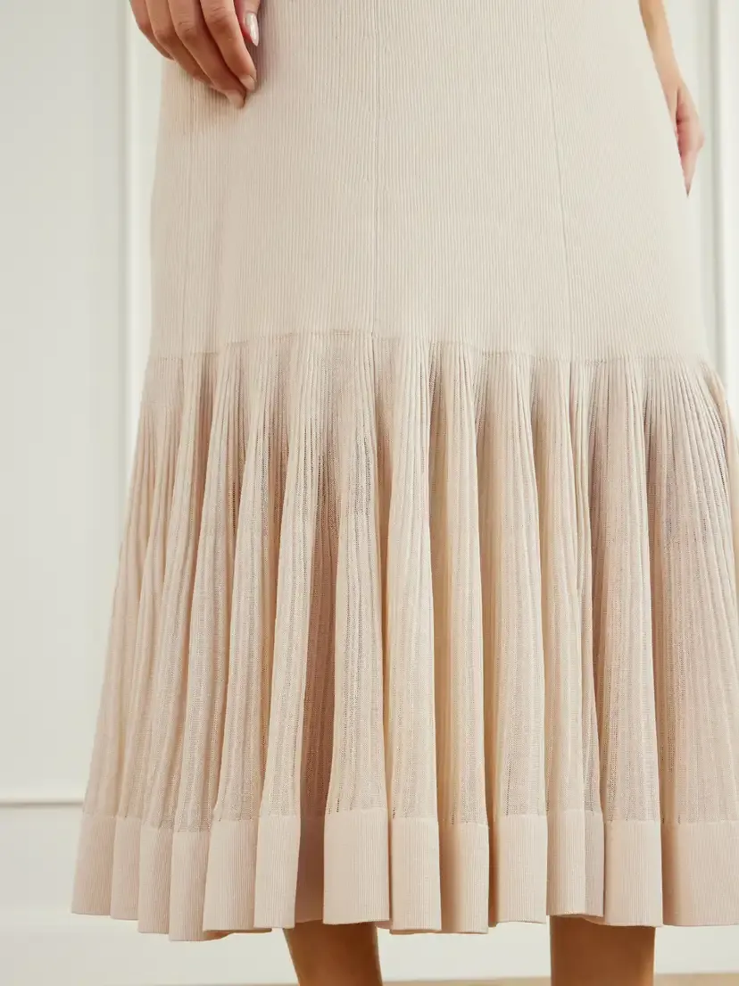 Zimmermann Clash Pleated Metallic Jersey Midi Skirt | Thumbnail 5 Zimmermann Clash Pleated Metallic Jersey Midi Skirt | Thumbnail 5