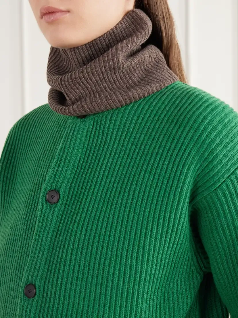 Auralee + Tekla Wool And Cashmere-blend Snood - Brown | Thumbnail 2