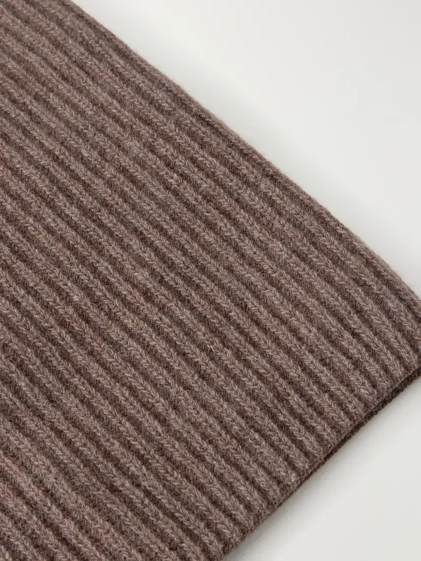 Auralee + Tekla Wool And Cashmere-blend Snood - Brown | Thumbnail 4