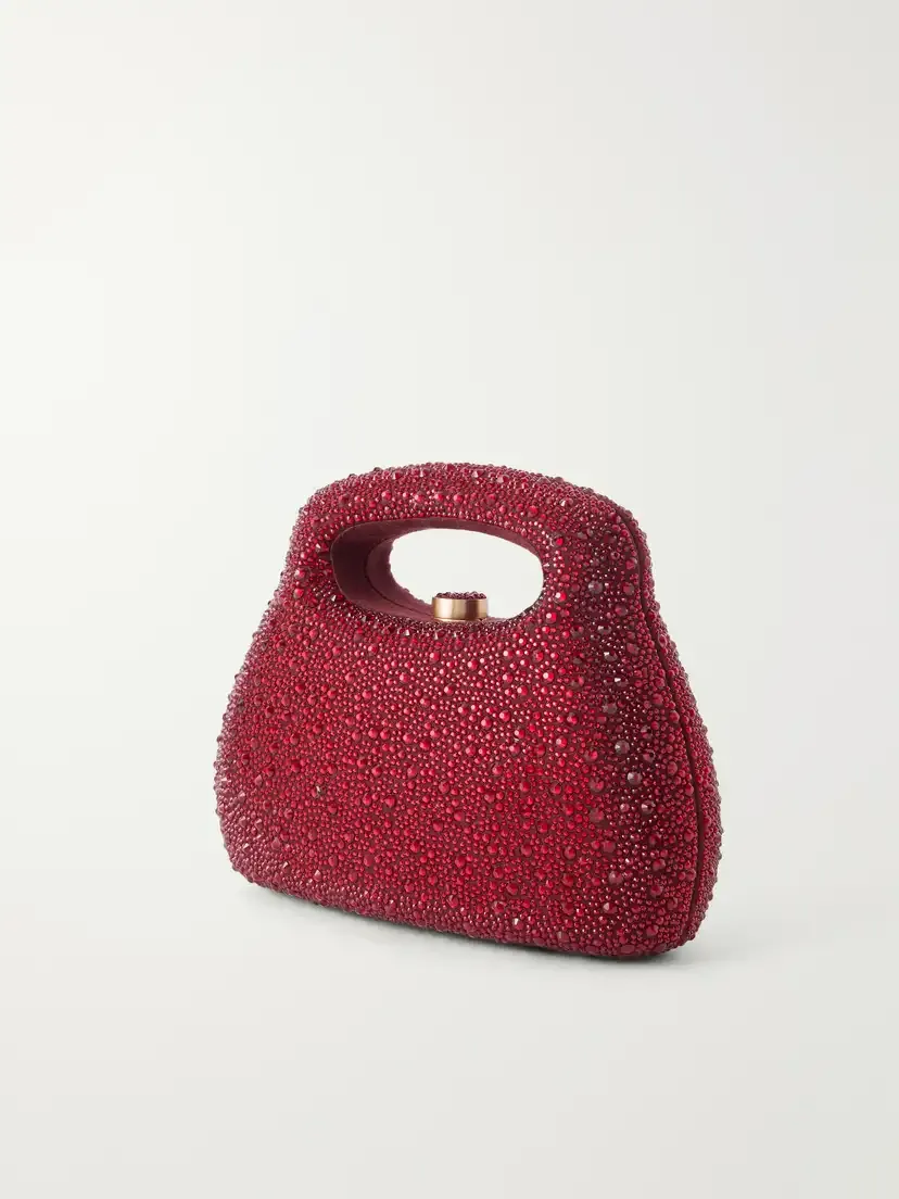 Cult Gaia Mimi Crystal-embellished Suede Top-handle Bag | Thumbnail 4