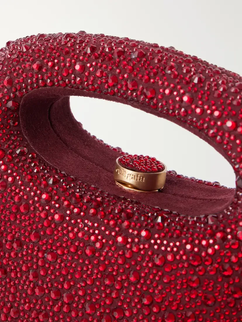 Cult Gaia Mimi Crystal-embellished Suede Top-handle Bag | Thumbnail 5