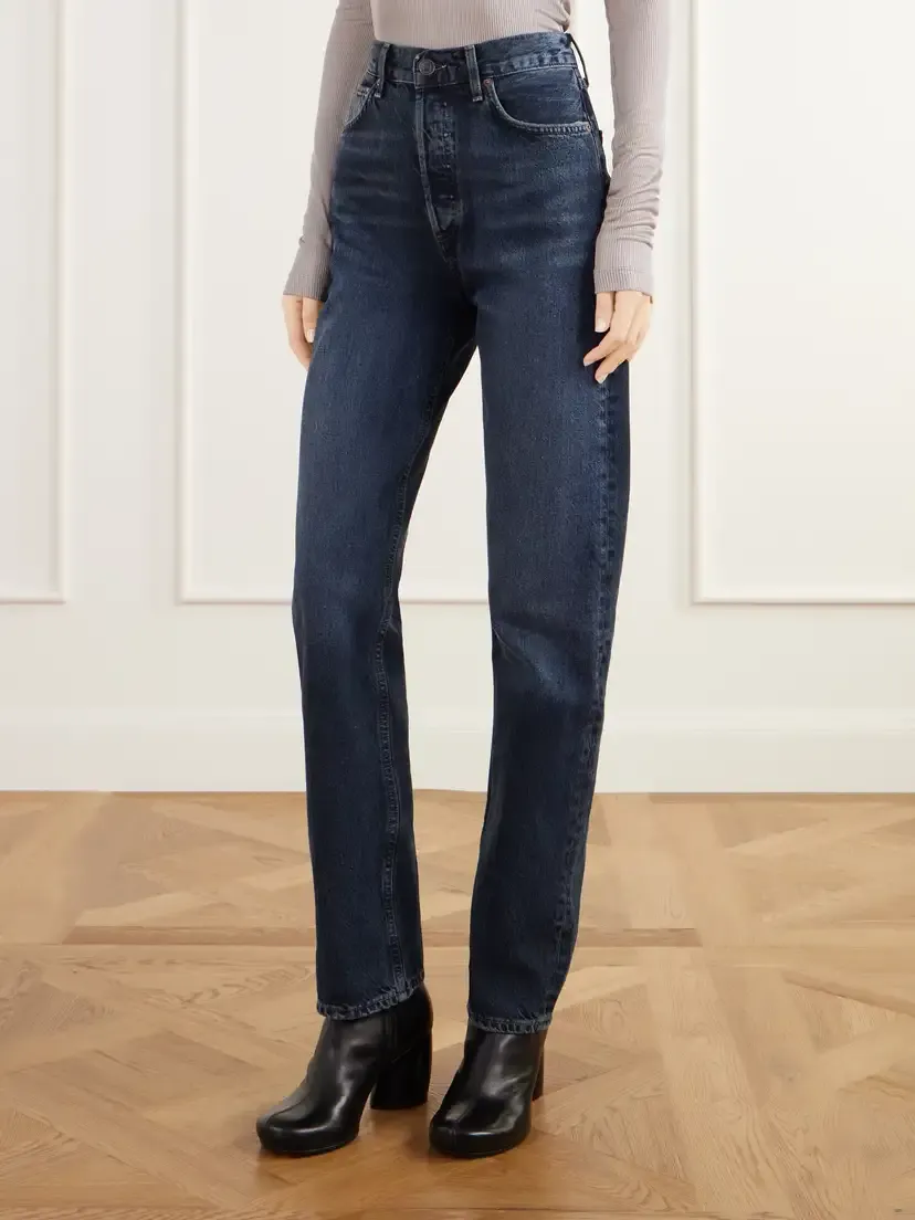 AGOLDE 90's Pinch Waist Long High-rise Straight-leg Jeans | Thumbnail 3