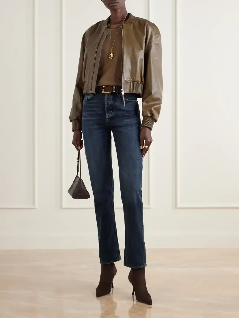 AGOLDE 90's Pinch Waist Long High-rise Straight-leg Jeans | Thumbnail 6