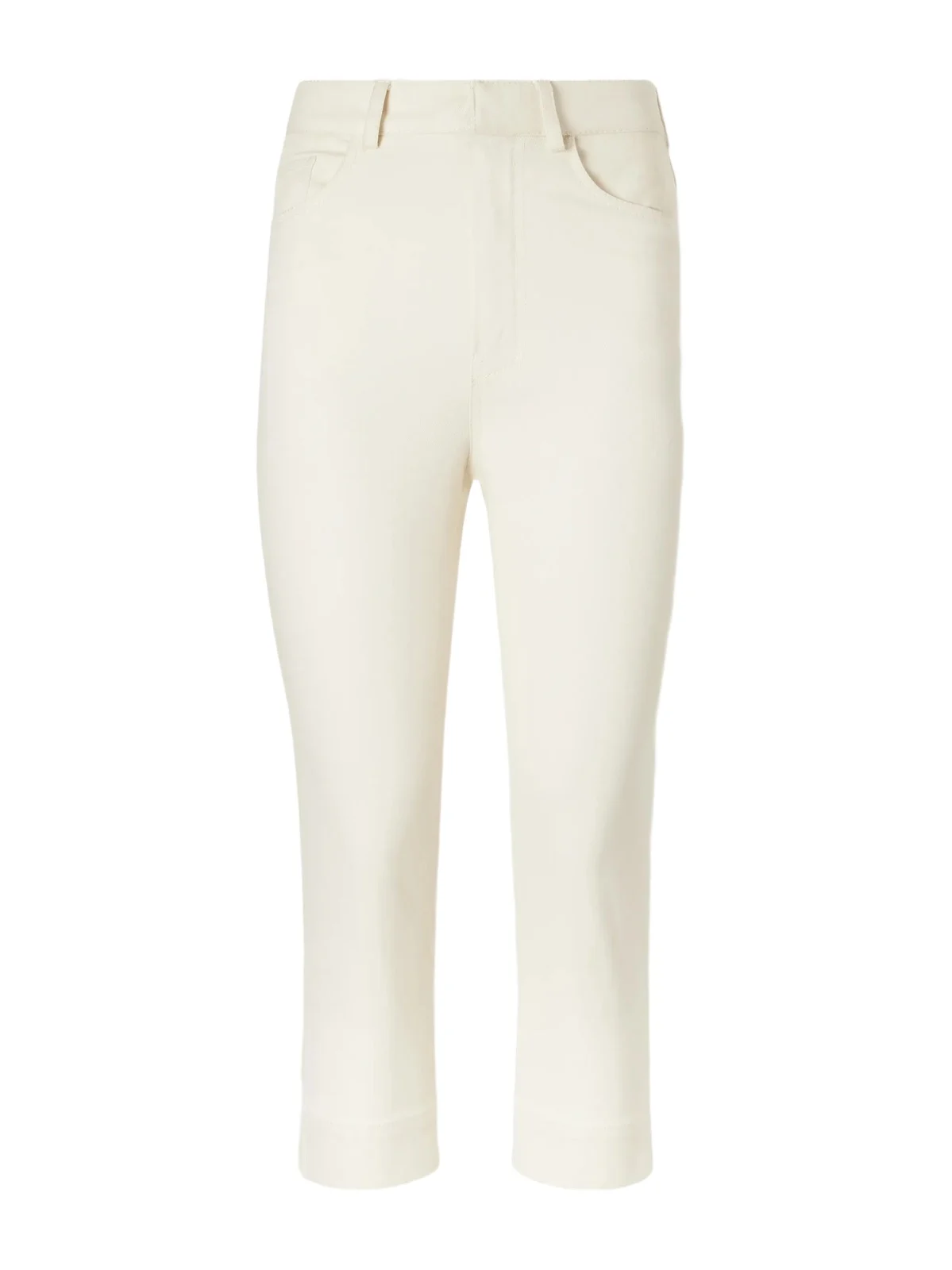 Zimmermann Clash Embroidered High-rise Slim-fit Capri Jeans