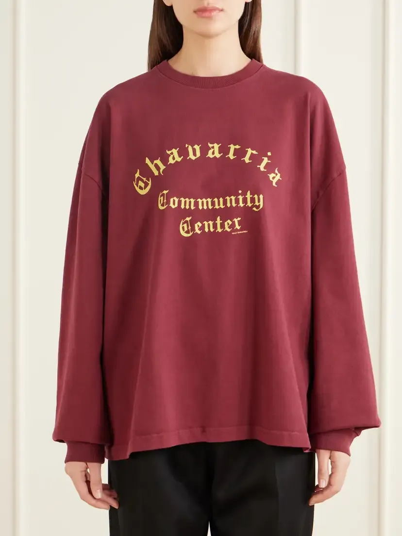 Willy Chavarria Community Center Printed Cotton-jersey T-shirt | Thumbnail 3