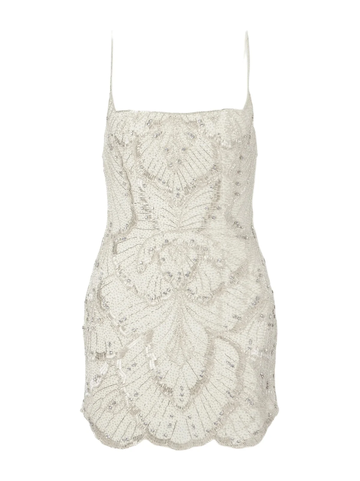Clio Peppiatt Papillon Bead-embellished Tulle Mini Dress