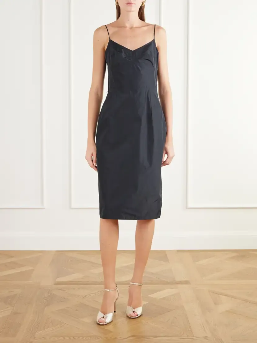 Stella McCartney Peplum Taffeta Midi Dress | Thumbnail 3 Stella McCartney Peplum Taffeta Midi Dress | Thumbnail 3