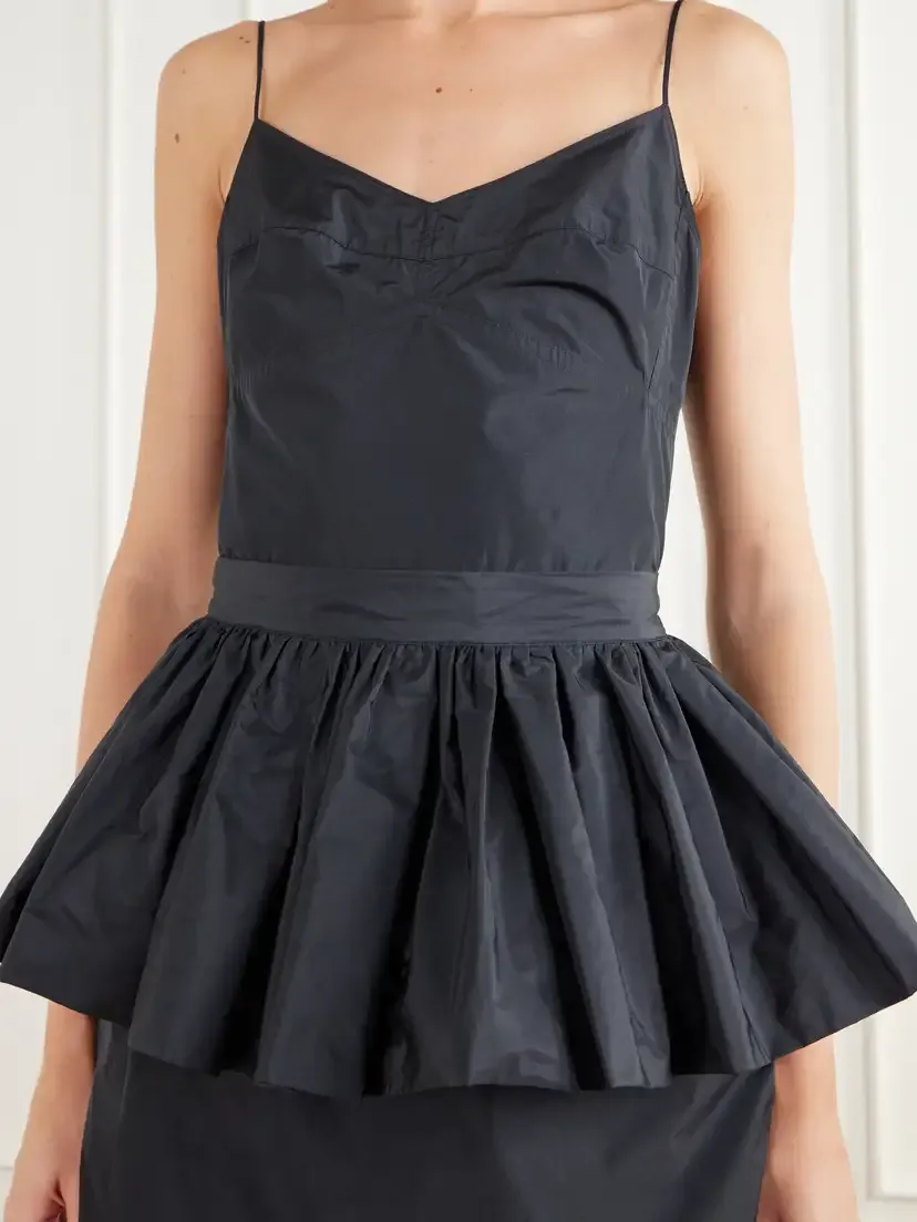 Stella McCartney Peplum Taffeta Midi Dress | Thumbnail 5 Stella McCartney Peplum Taffeta Midi Dress | Thumbnail 5