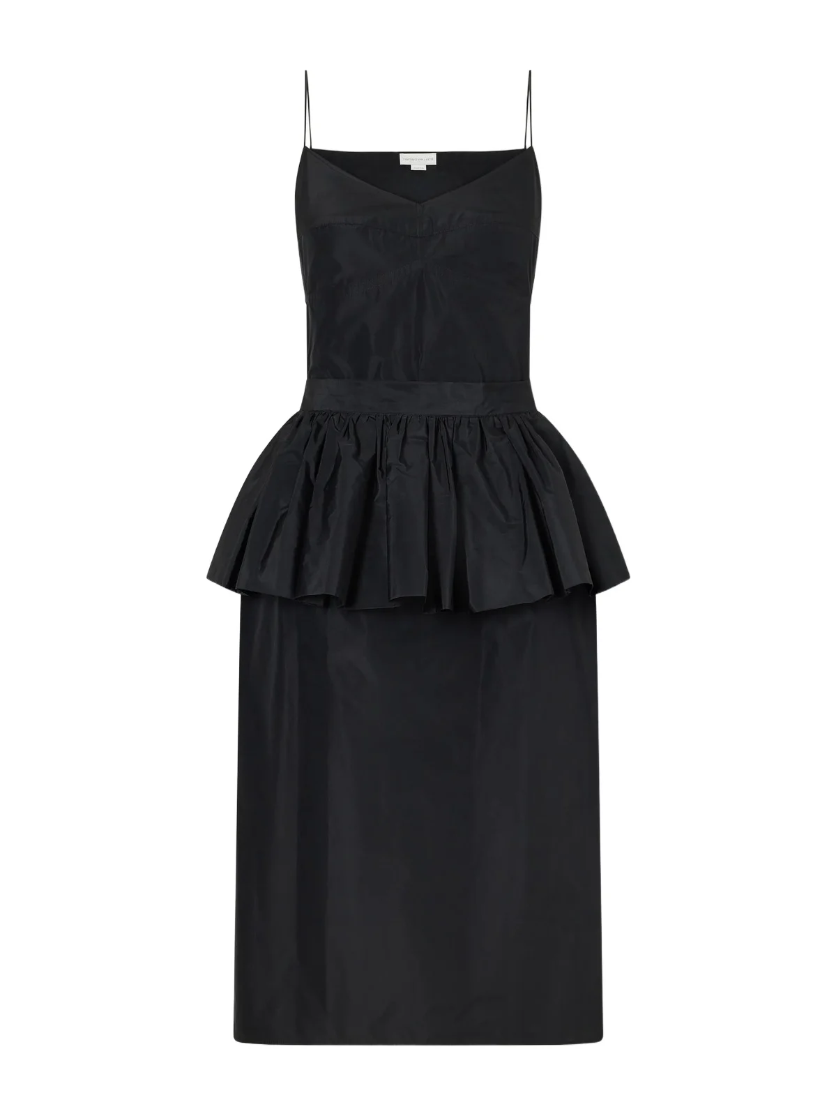 Stella McCartney Peplum Taffeta Midi Dress