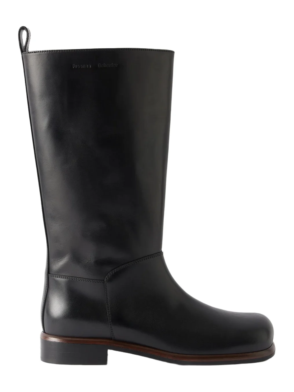 Proenza Schouler Esme Logo-embossed Leather Knee Boots