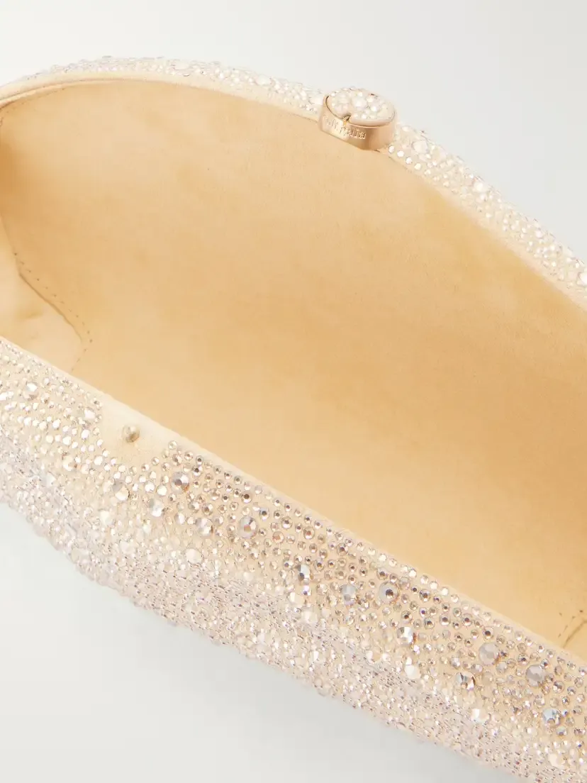 Cult Gaia Caldera Crystal-embellished Suede Clutch | Thumbnail 6 Cult Gaia Caldera Crystal-embellished Suede Clutch | Thumbnail 6