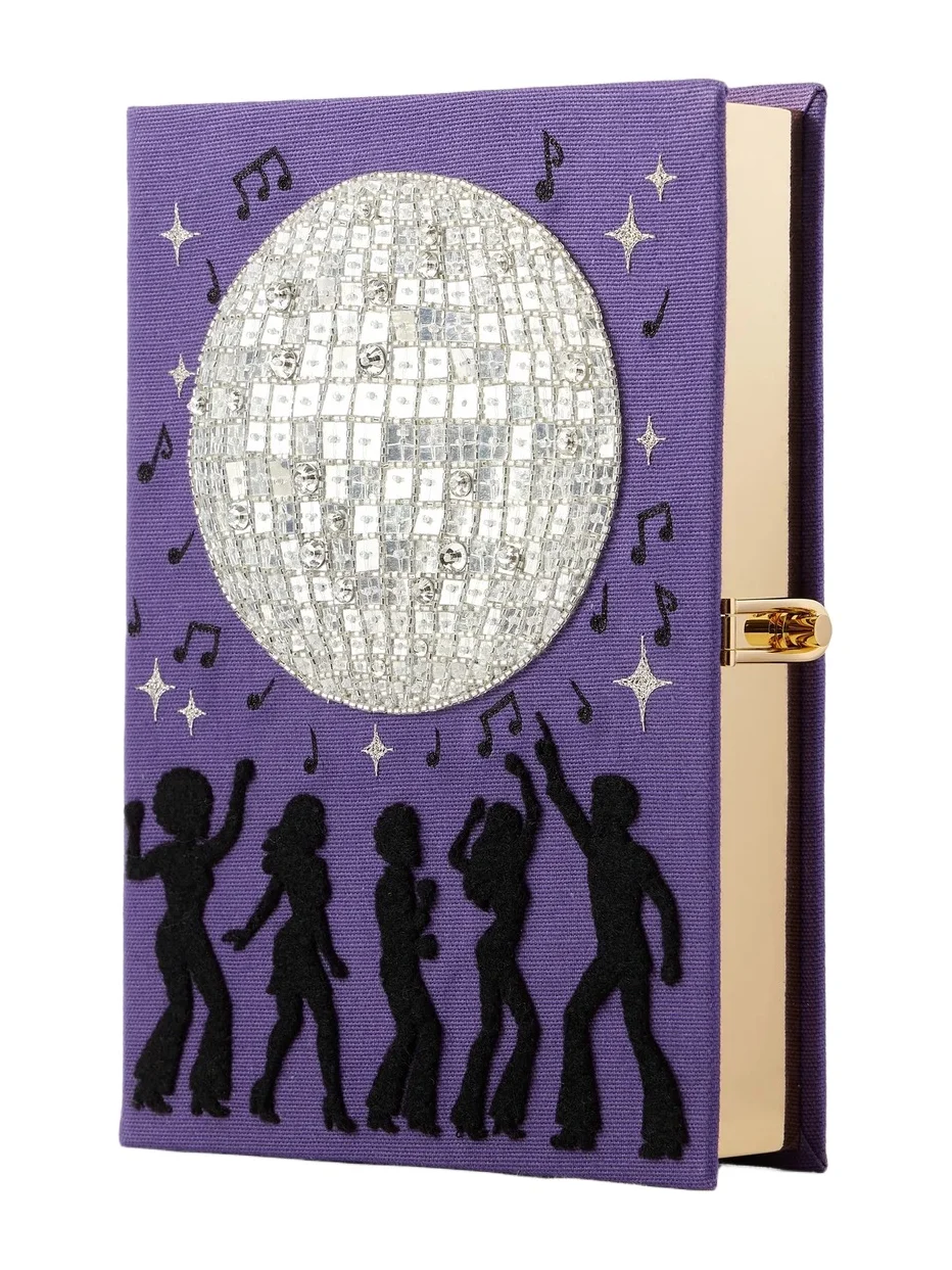Olympia Le-Tan Disco Fever Sequin-embellished Embroidered Canvas Clutch