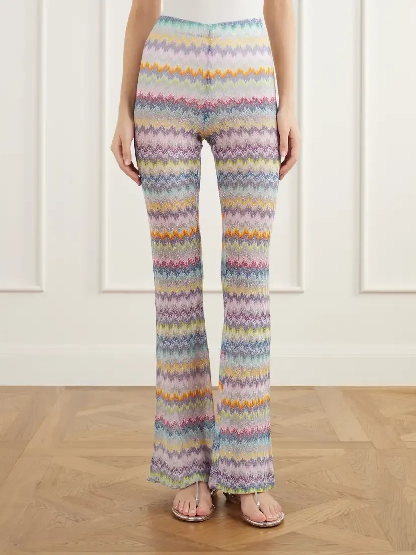 Missoni Striped Crochet-knit Flared Pants | Thumbnail 3 Missoni Striped Crochet-knit Flared Pants | Thumbnail 3