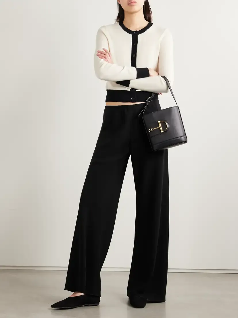 Nili Lotan Marlow Crepe Wide-leg Pants | Thumbnail 2 Nili Lotan Marlow Crepe Wide-leg Pants | Thumbnail 2