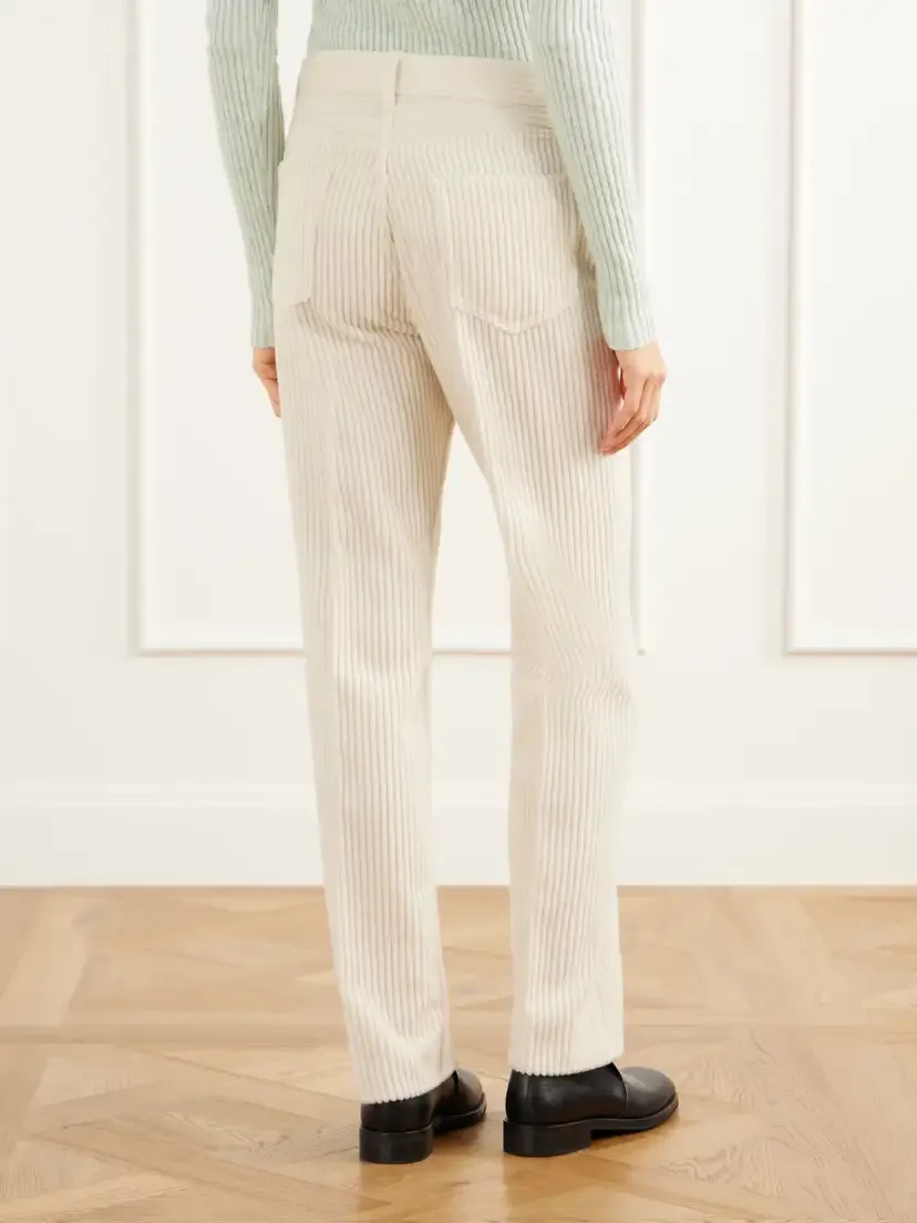 Auralee Wool And Cashmere-blend Corduroy Straight-leg Pants | Thumbnail 4 Auralee Wool And Cashmere-blend Corduroy Straight-leg Pants | Thumbnail 4