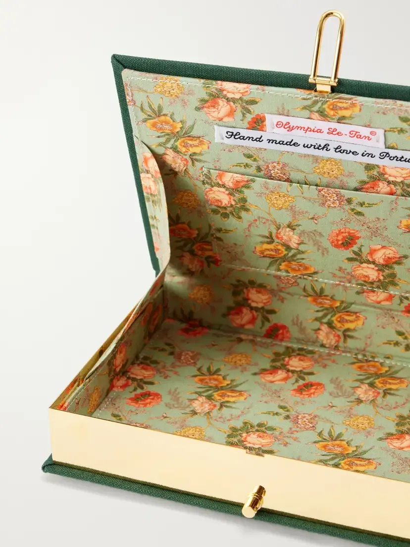 Olympia Le-Tan Abundance Embroidered Canvas Clutch | Thumbnail 6
