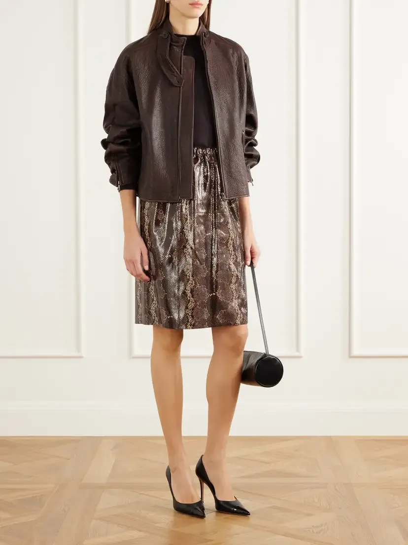 Nour Hammour Vito Full-grain Leather Jacket | Thumbnail 2